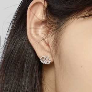 Gucci GG Running studs with Diamonds